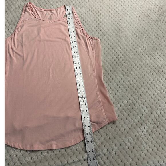 BuffBunny Tank Top Women's Small Pink Racerback Curved Hem Scoop Neck Athletic - Picture 5 of 5